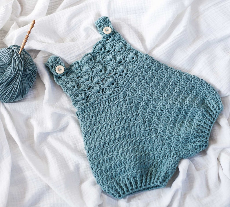 Blue Mist Romper Crochet Pattern