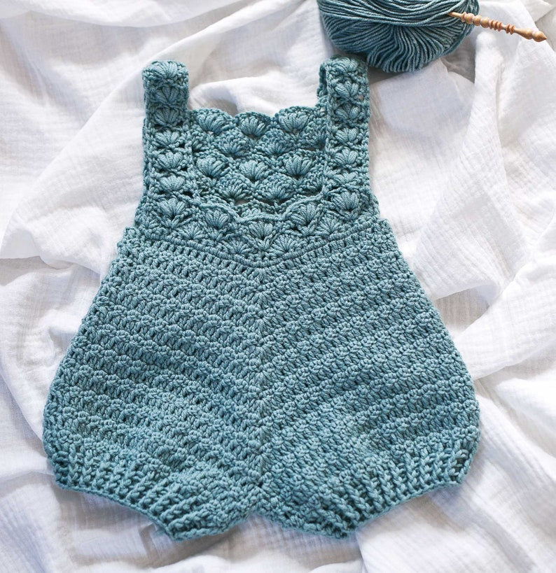 Blue Mist Romper Crochet Pattern