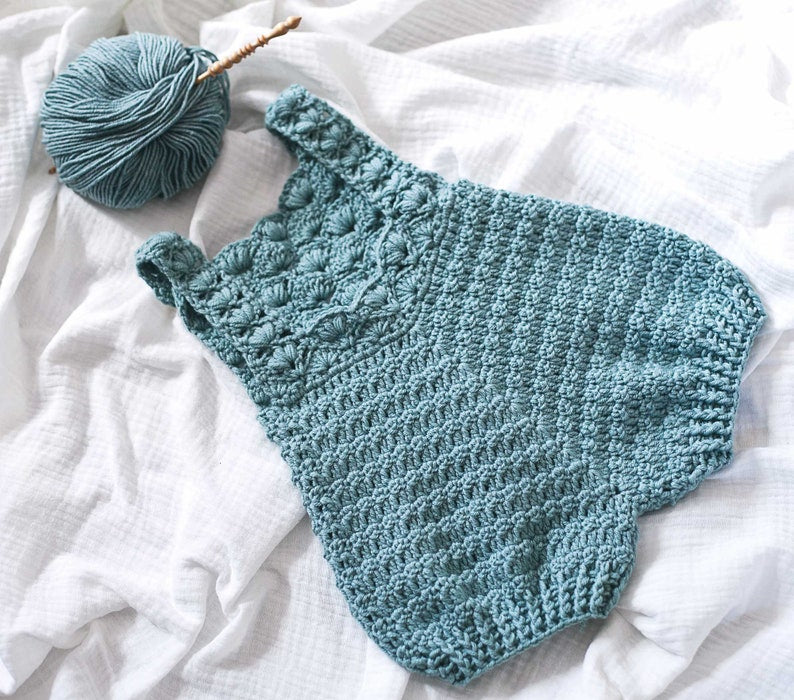 Blue Mist Romper Crochet Pattern