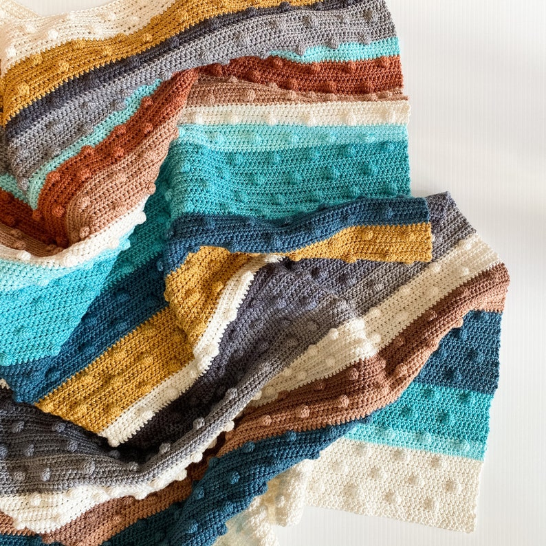 Autumn Bobble Blanket Crochet Pattern