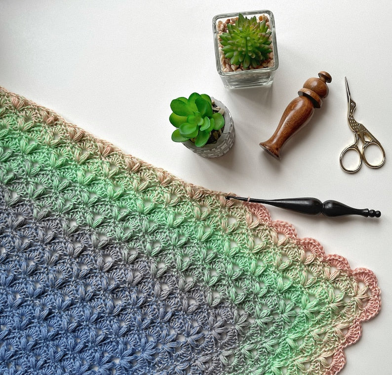 Candy Cloud Blanket Crochet Pattern