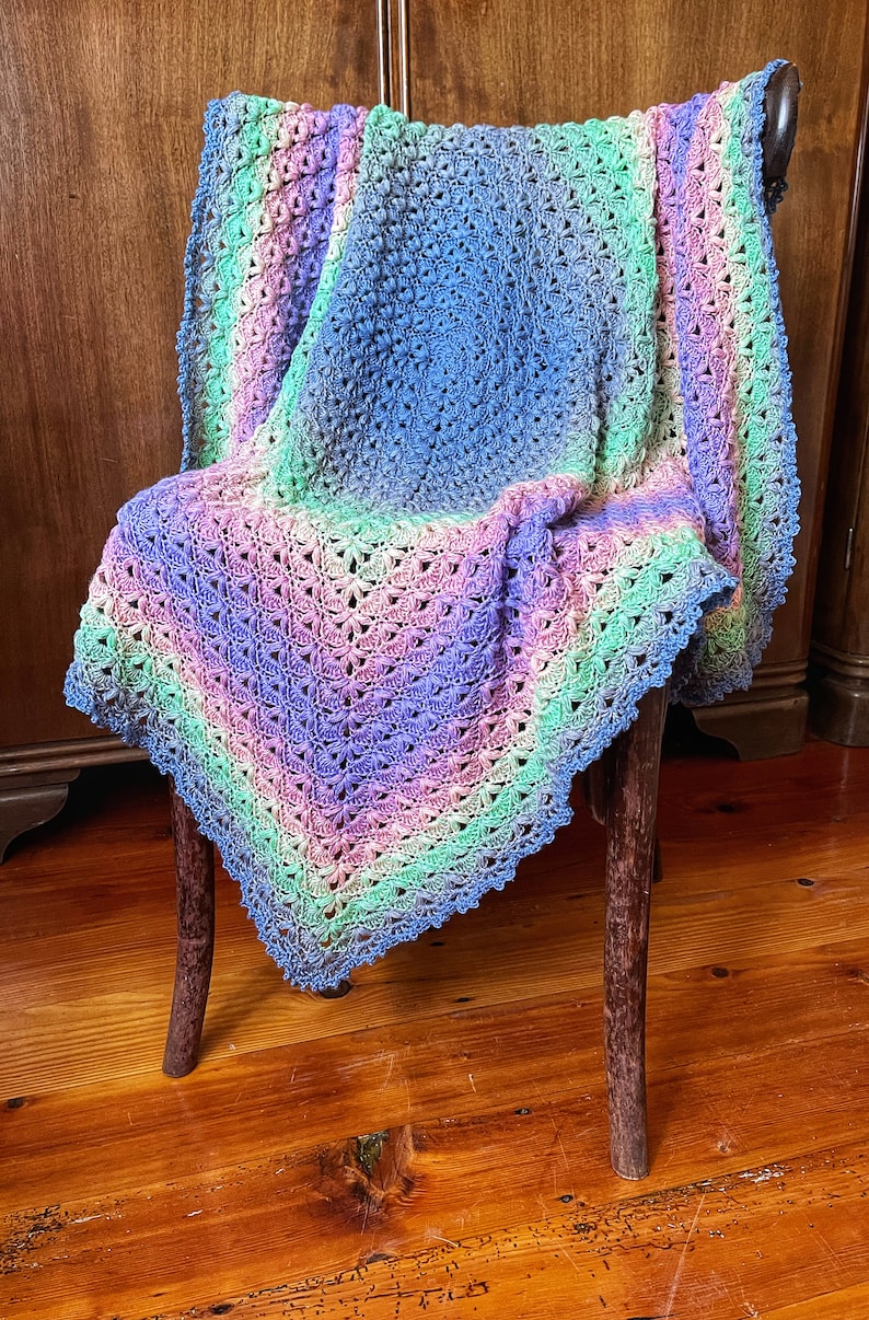 Candy Cloud Blanket Crochet Pattern