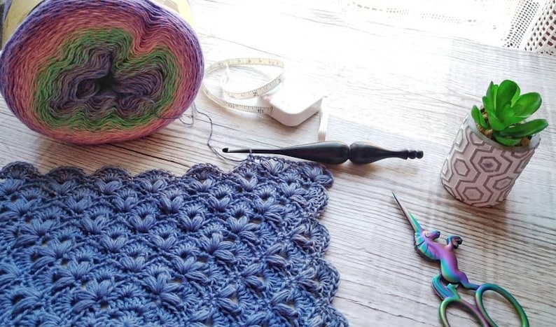 Candy Cloud Blanket Crochet Pattern