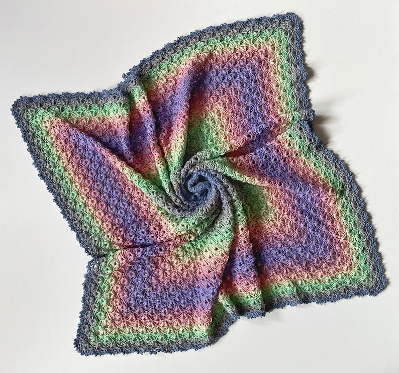 Candy Cloud Blanket Crochet Pattern