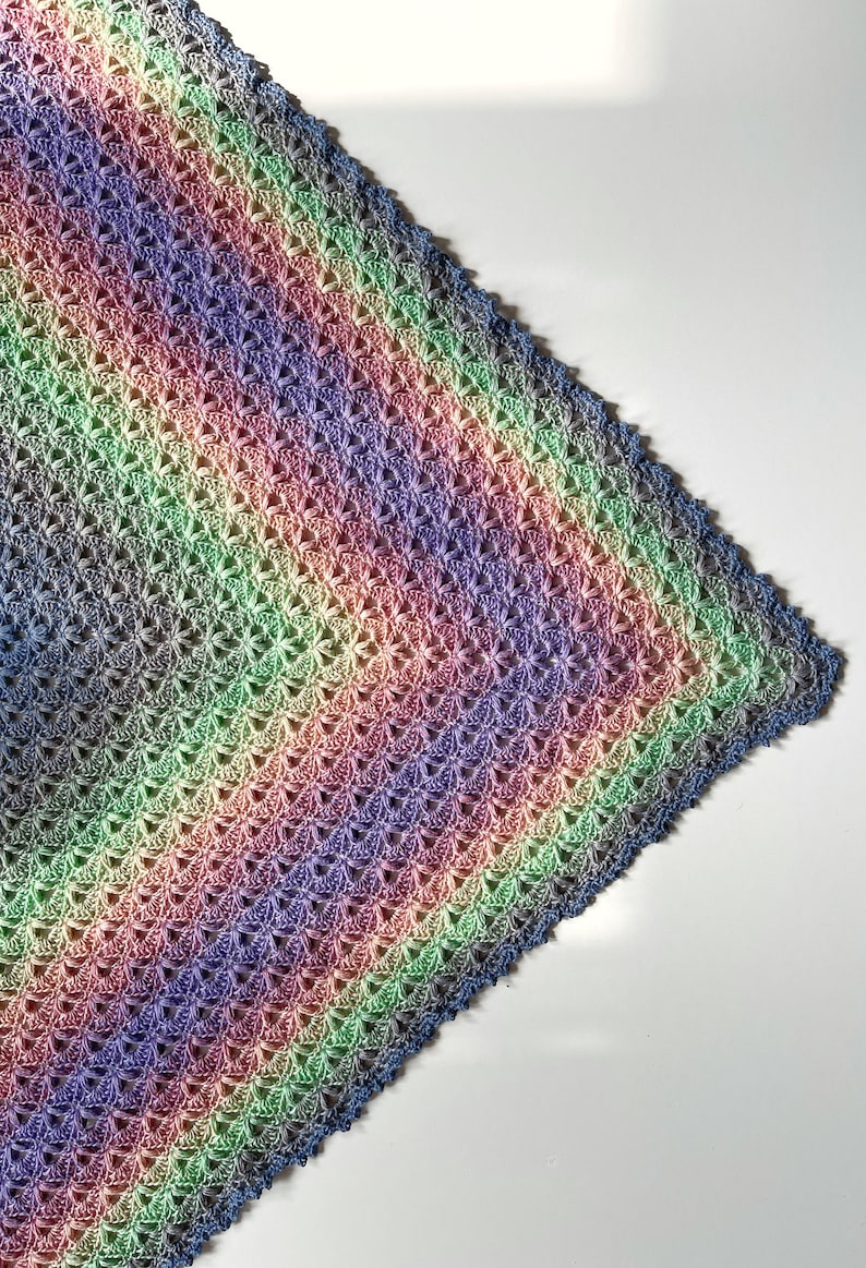 Candy Cloud Blanket Crochet Pattern