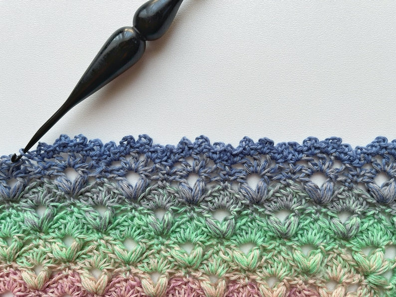 Candy Cloud Blanket Crochet Pattern