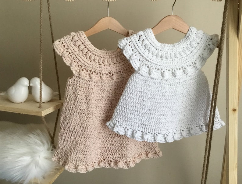 Moonpetal Baby Dress Crochet Pattern
