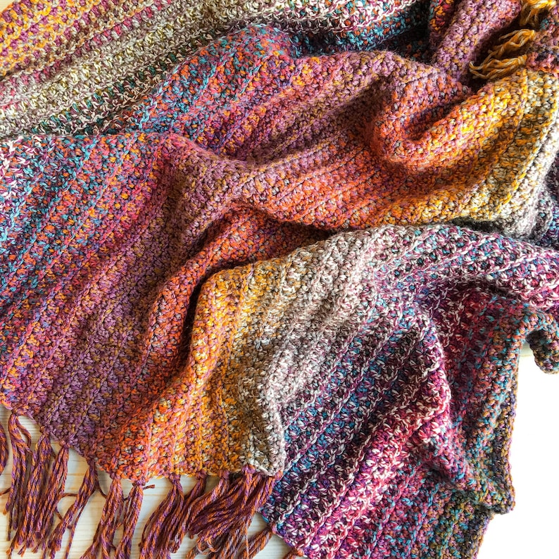 Woven Trail Blanket Crochet Pattern