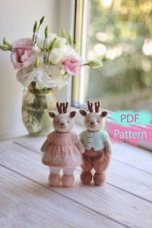 Deer Couple Knitting Pattern