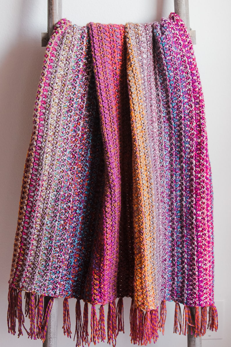 Woven Trail Blanket Crochet Pattern