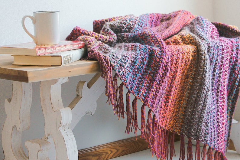 Woven Trail Blanket Crochet Pattern