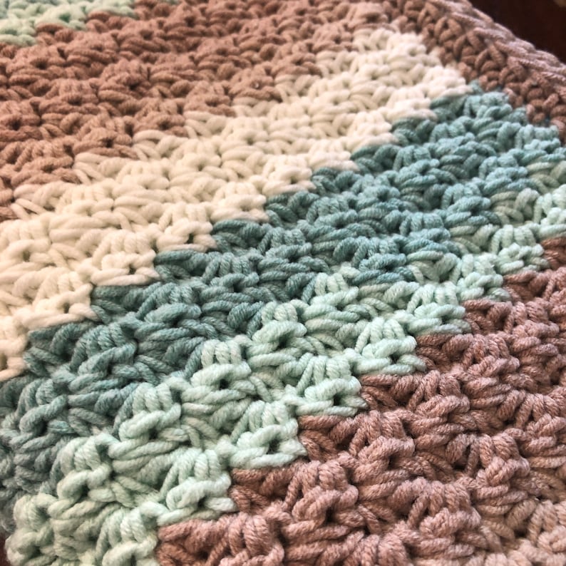 Beachglass Blanket Crochet Pattern