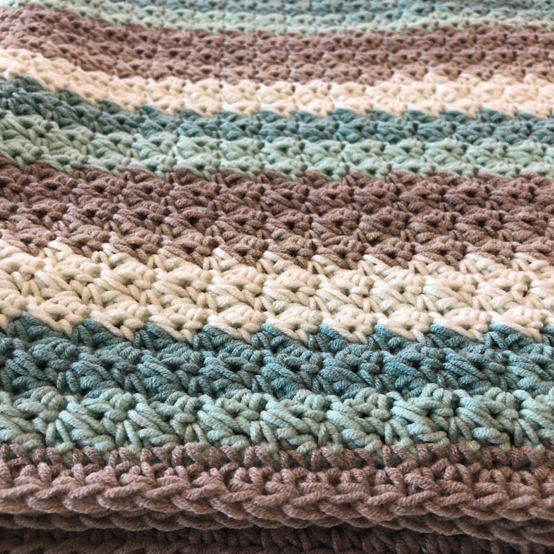 Beachglass Blanket Crochet Pattern