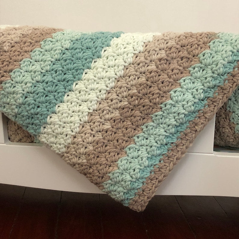 Beachglass Blanket Crochet Pattern