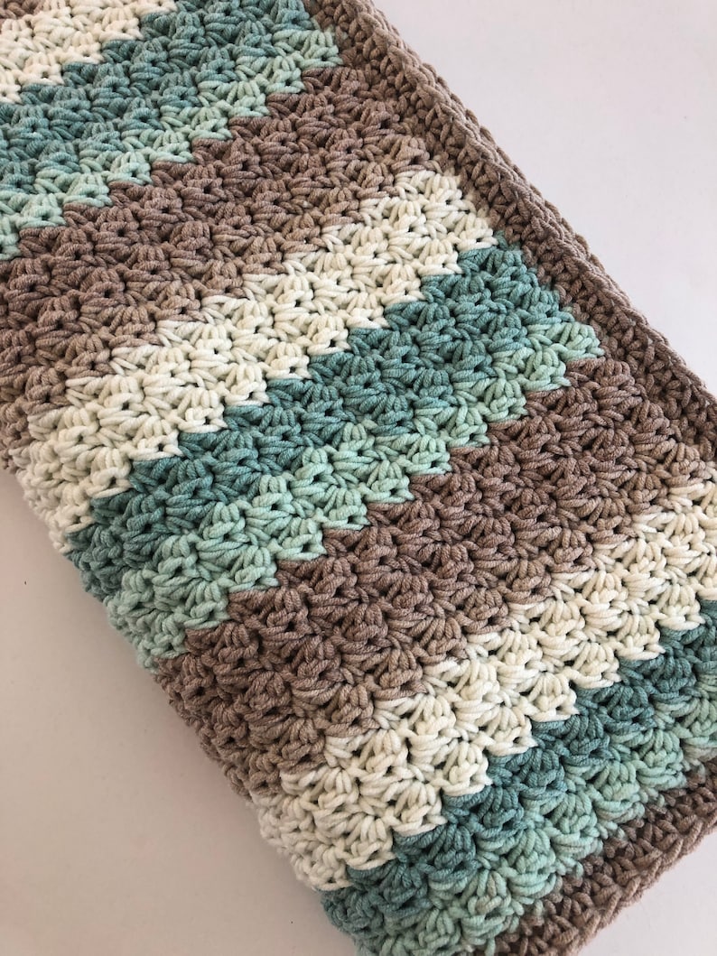 Beachglass Blanket Crochet Pattern