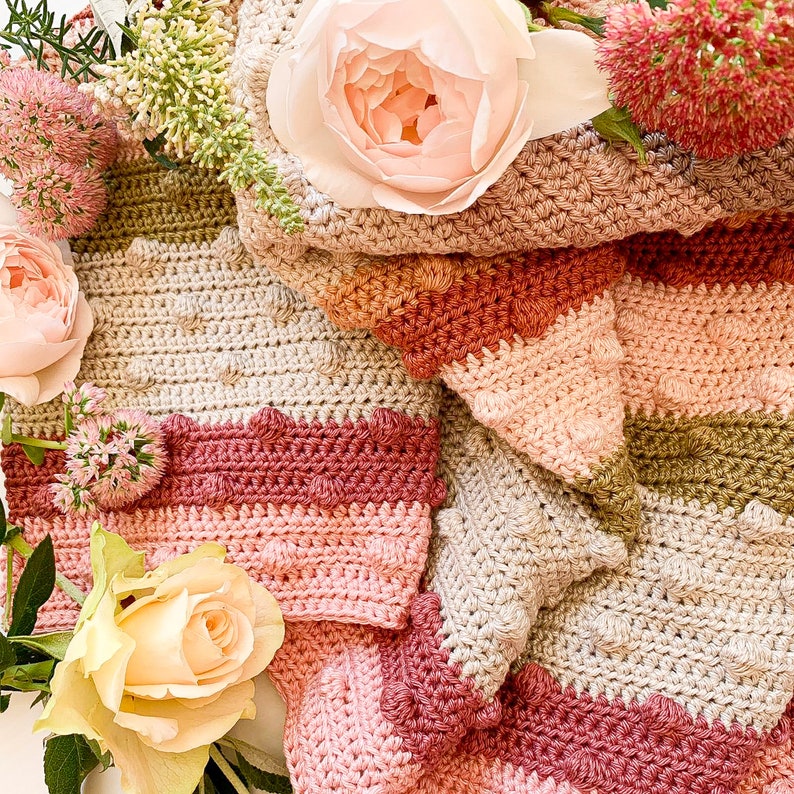 Autumn Bobble Blanket Crochet Pattern