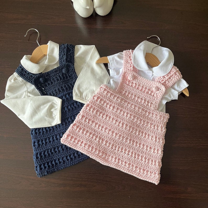 Sweet Pinafore Dress Crochet Pattern