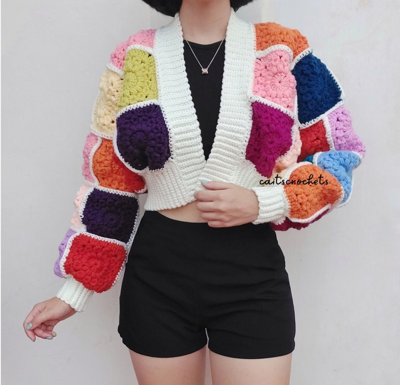Colorburst Cardigan Crochet Pattern