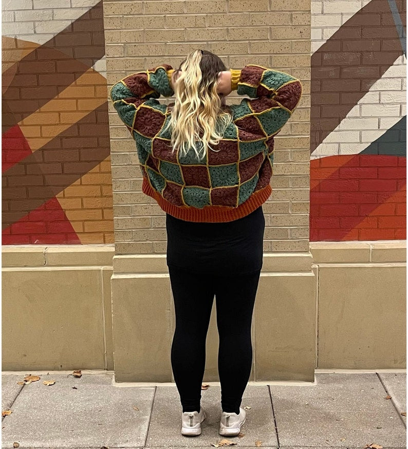 Colorburst Cardigan Crochet Pattern