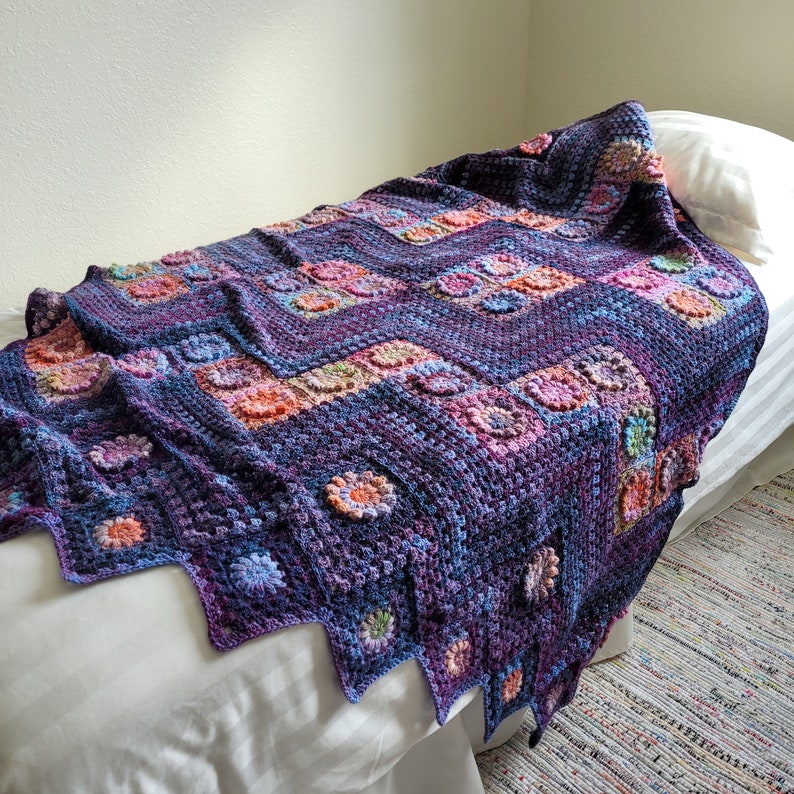 Bloomscape Blanket Crochet Pattern