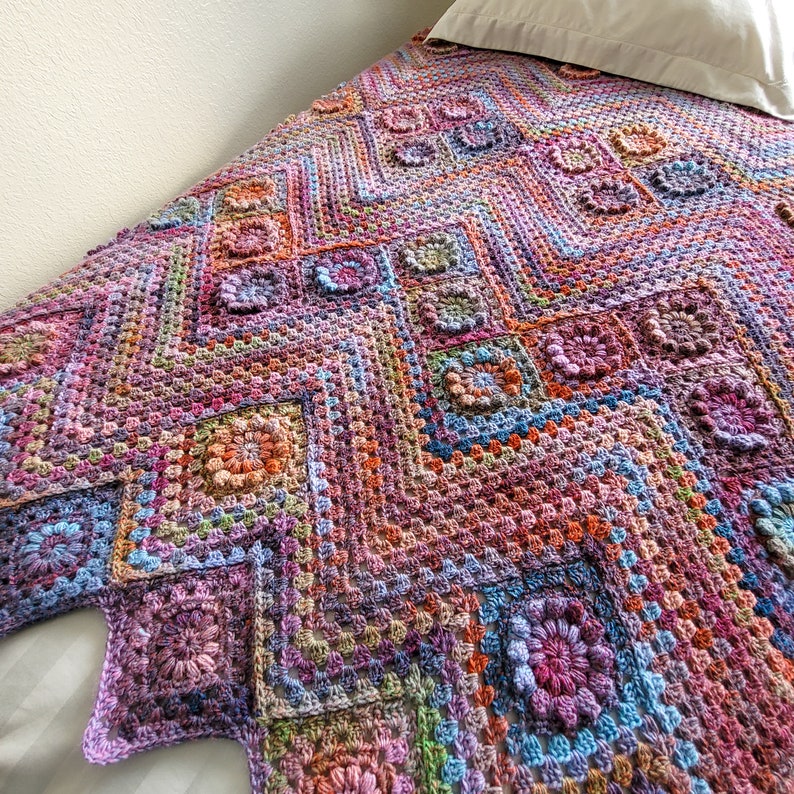 Bloomscape Blanket Crochet Pattern