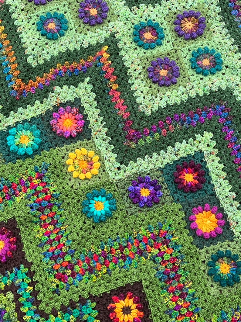 Bloomscape Blanket Crochet Pattern
