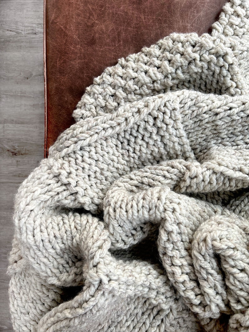 Riverbend Blanket Knitting Pattern