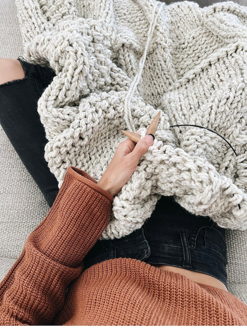 Riverbend Blanket Knitting Pattern