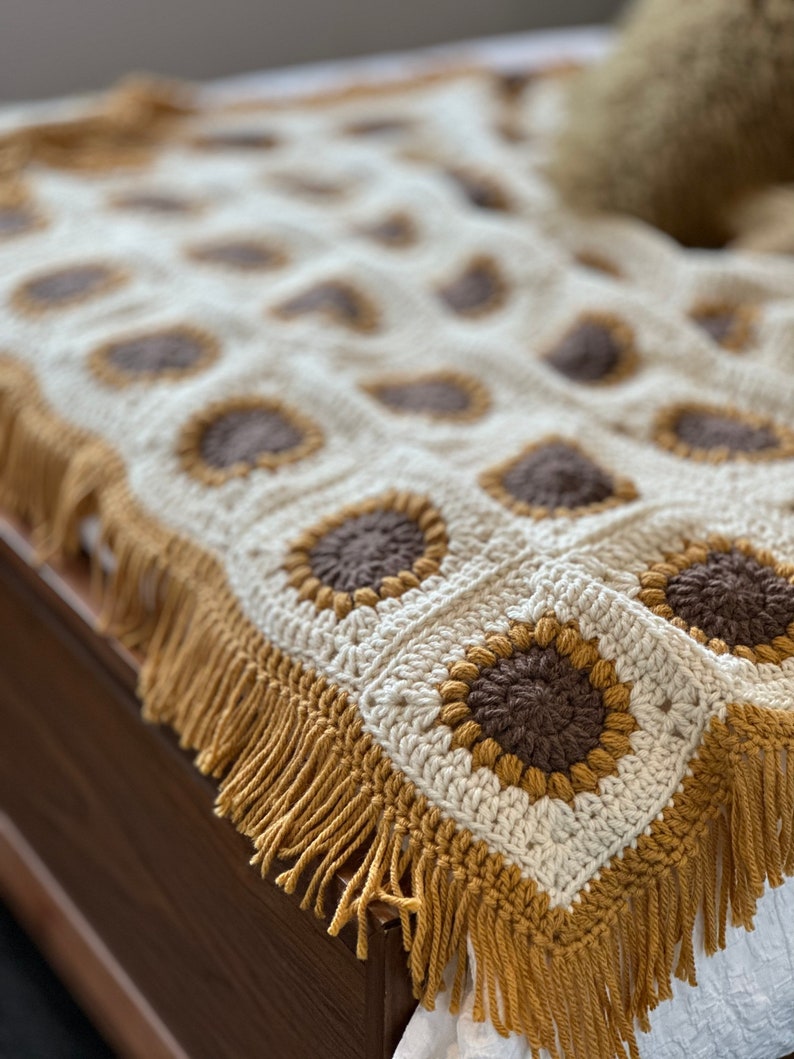 Sunflower Blanket Crochet Pattern