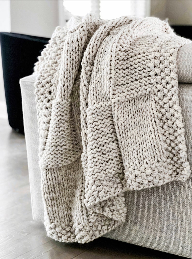 Riverbend Blanket Knitting Pattern