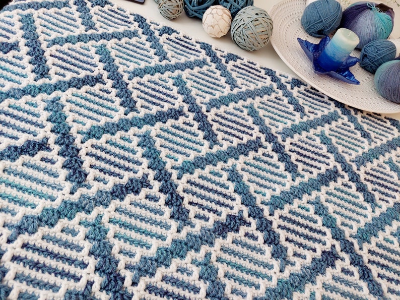 Driftwaves Blanket Crochet Pattern