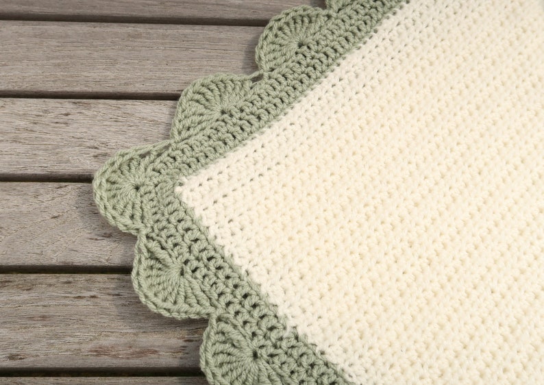 Scallop Blanket Crochet Pattern