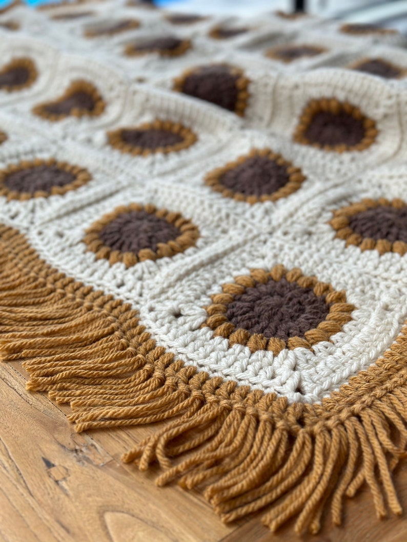 Sunflower Blanket Crochet Pattern