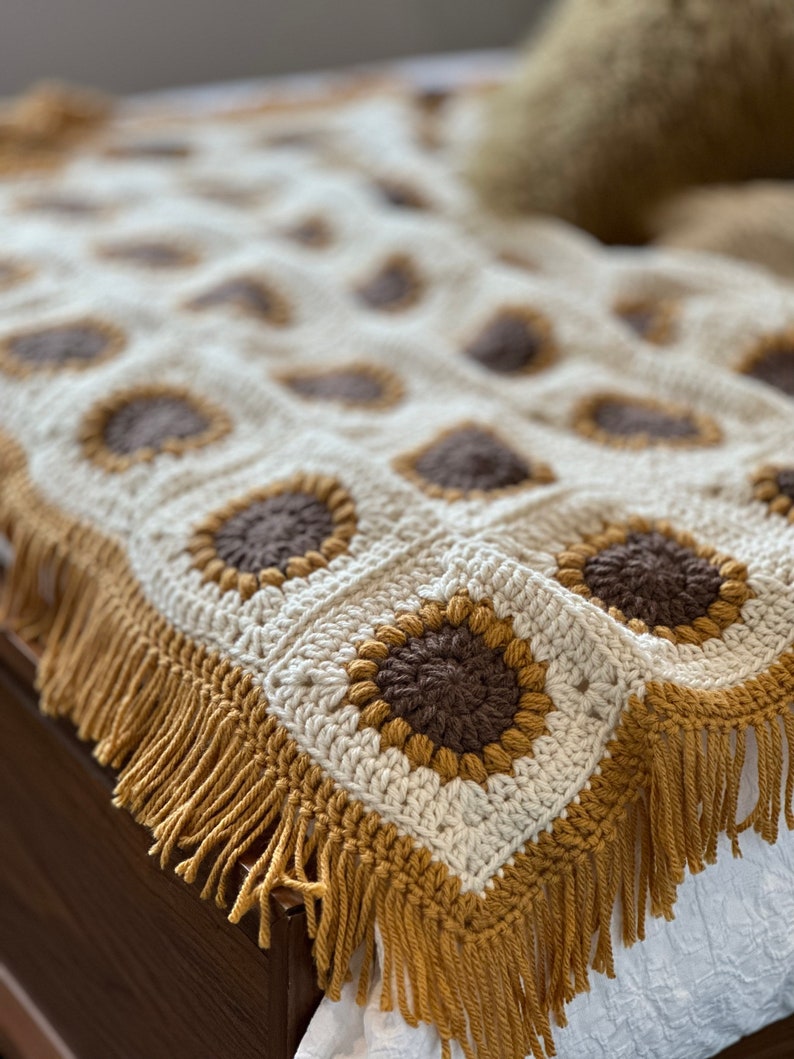 Sunflower Blanket Crochet Pattern