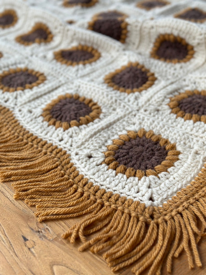 Sunflower Blanket Crochet Pattern