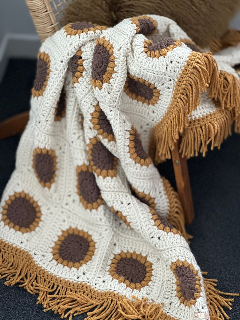 Sunflower Blanket Crochet Pattern