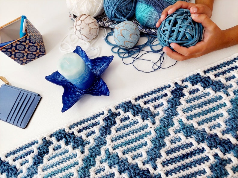 Driftwaves Blanket Crochet Pattern