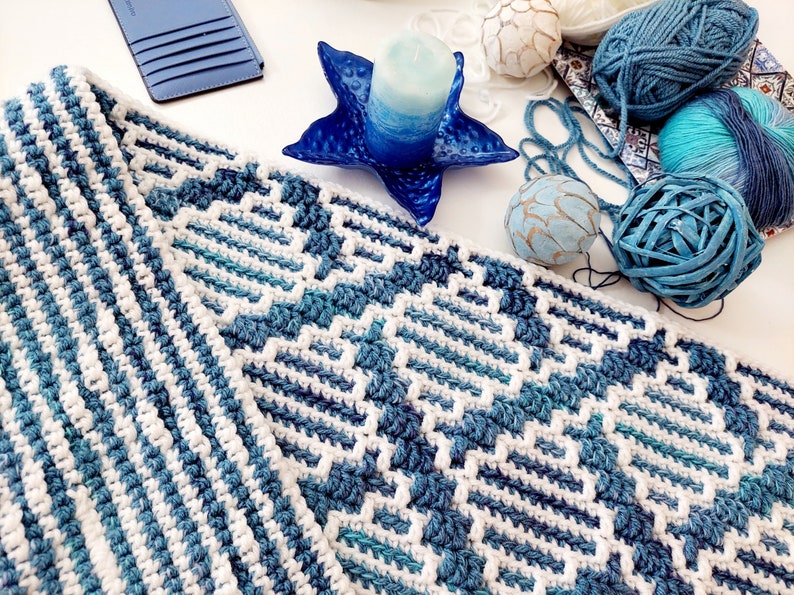 Driftwaves Blanket Crochet Pattern
