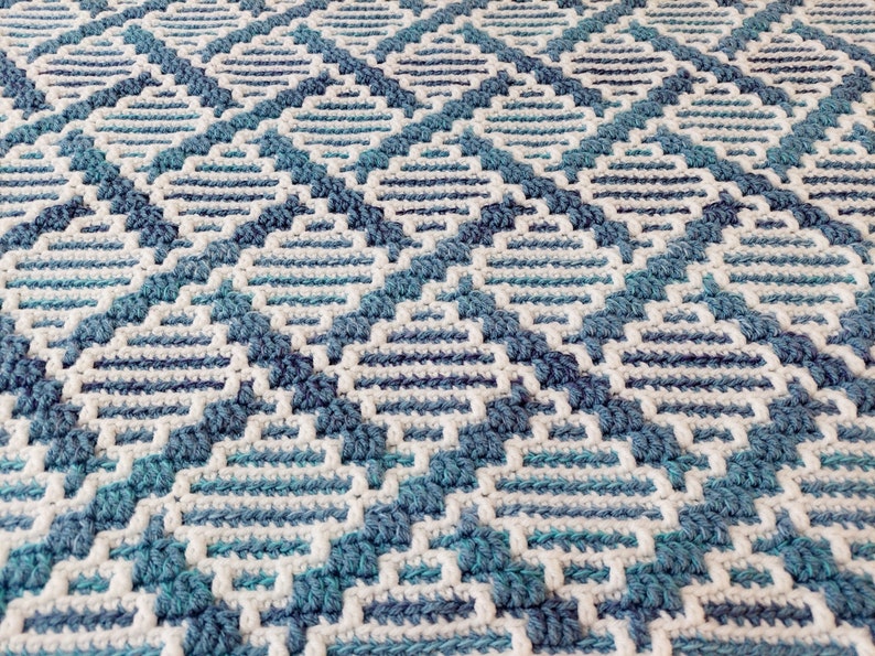 Driftwaves Blanket Crochet Pattern