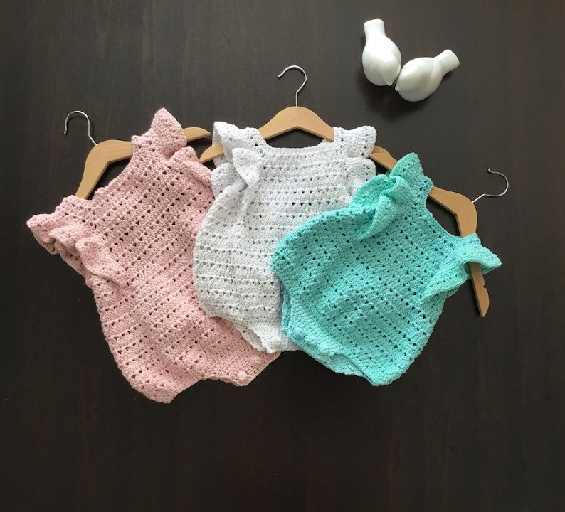 Frill Romper Crochet Pattern