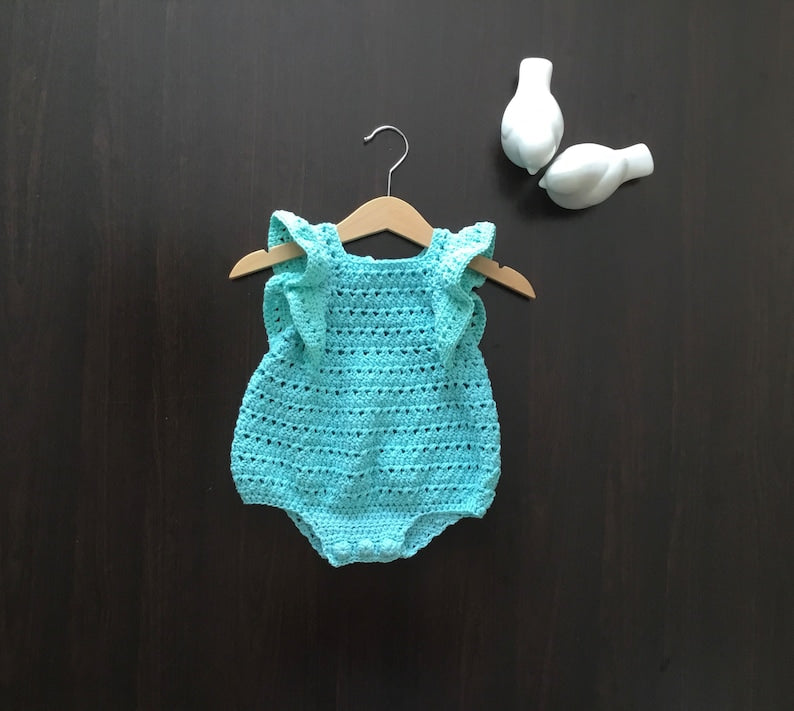 Frill Romper Crochet Pattern