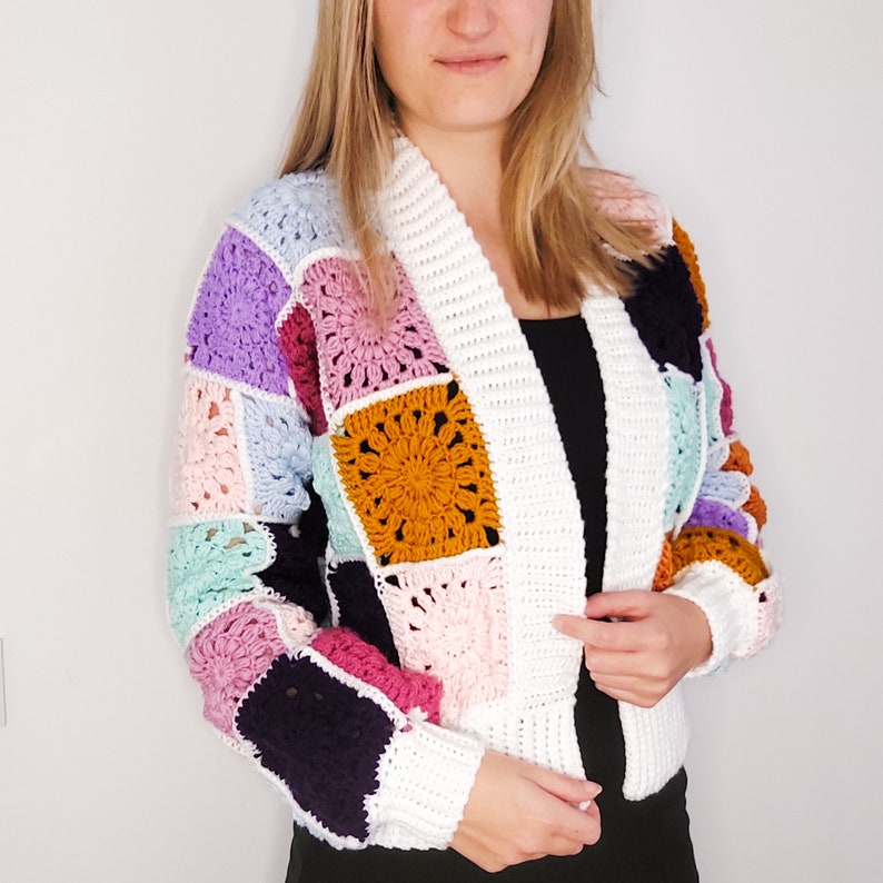 Colorburst Cardigan Crochet Pattern