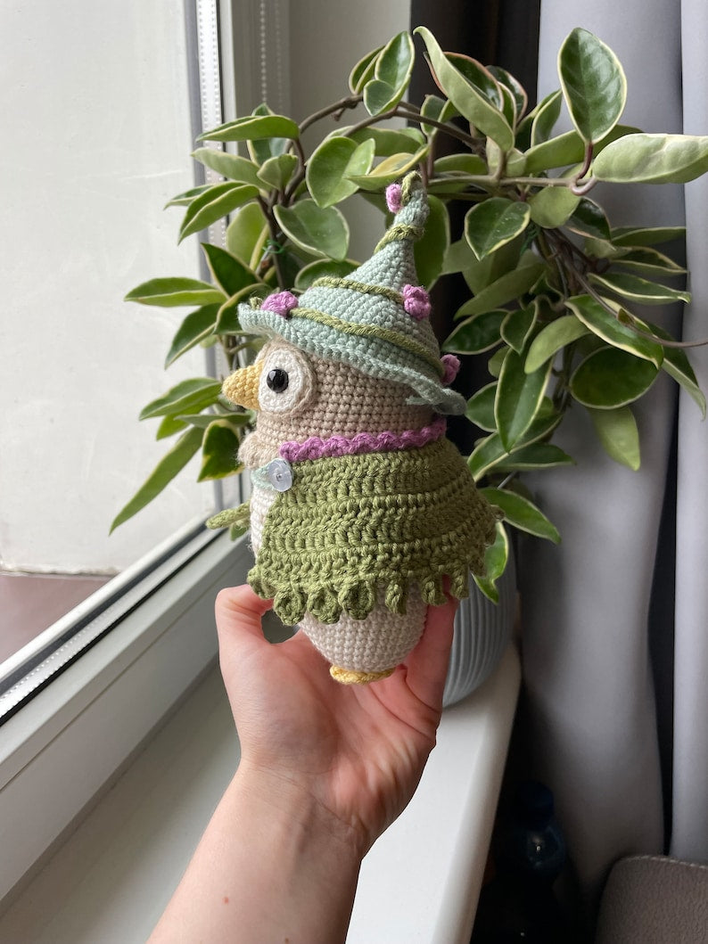 Thistle Owl Crochet Pattern