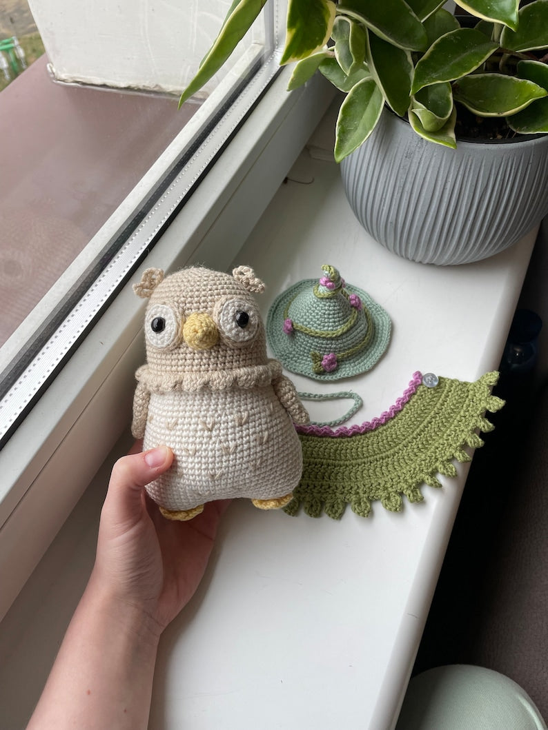 Thistle Owl Crochet Pattern