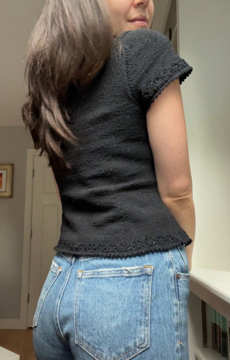 Moonveil Blouse Knitting Pattern