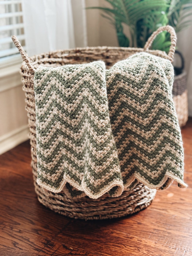 Willow Wave Blanket Crochet Pattern