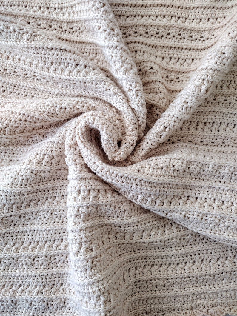 Almond Breeze Blanket Crochet Pattern