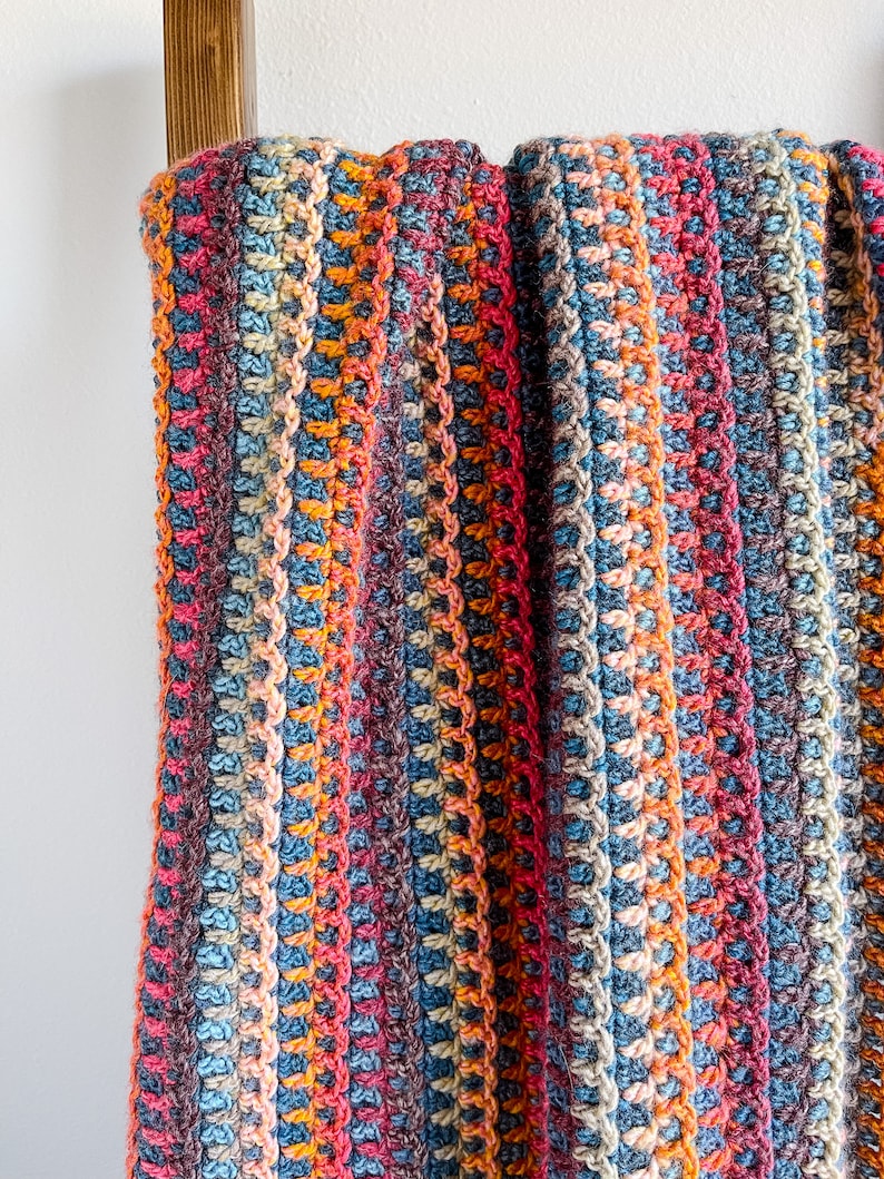 Woven Trail Blanket Crochet Pattern