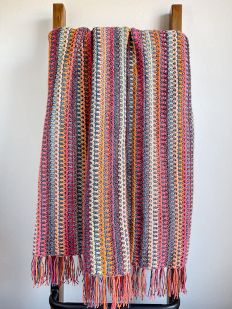 Woven Trail Blanket Crochet Pattern