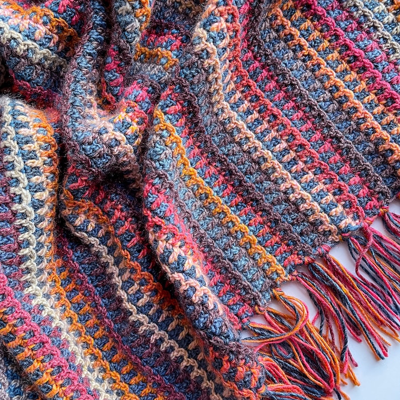 Woven Trail Blanket Crochet Pattern